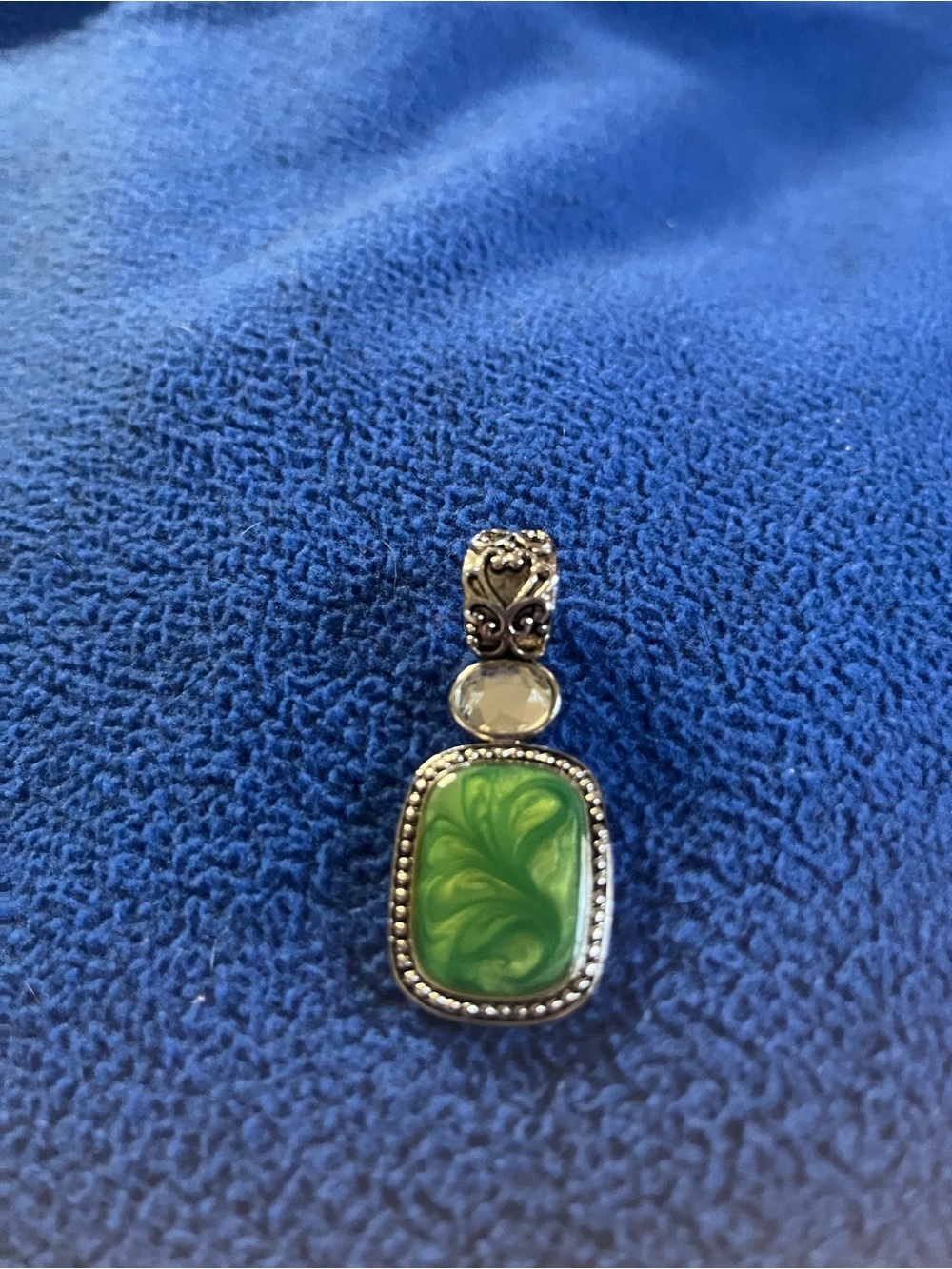 Large Greenstone Pendant